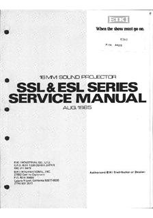 Eiki Elf ESL - Series manual. Camera Instructions.